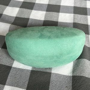 Sunglasses case- light green suede like